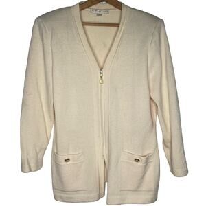 St. John Basics Zip Up Sweater